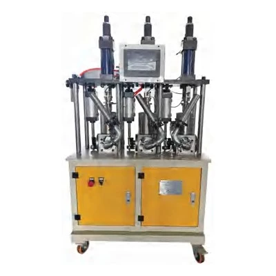 Machine de remplissage de mastic semi-automatique à trois-couleurs-